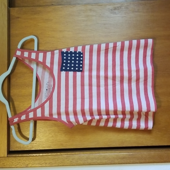 Fifth Sun Tops - American flag tank sz medium